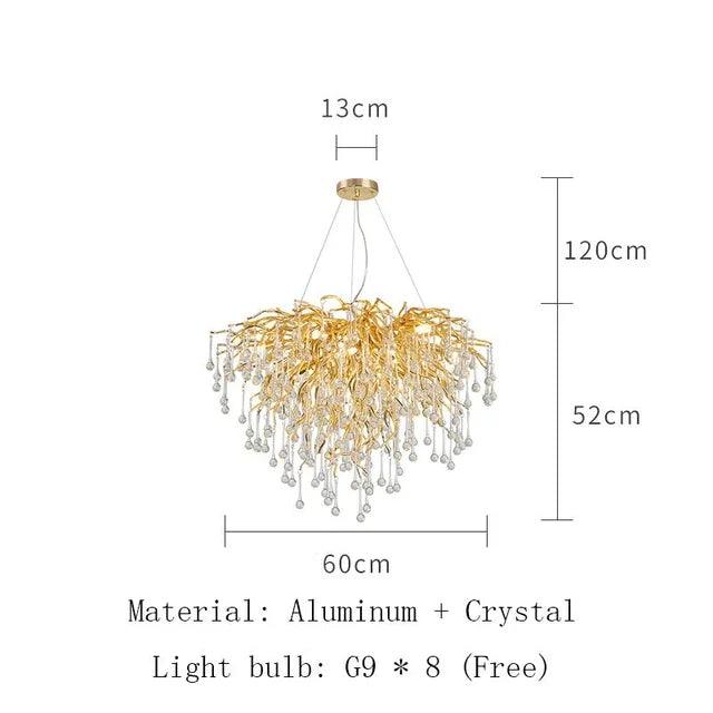 Lustre Élégant en Cristal et Fer Luminaire IL582307-ILLUMEEN.COM