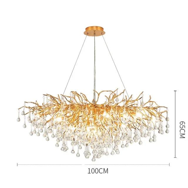 Lustre Élégant en Cristal et Fer Luminaire IL582307-ILLUMEEN.COM