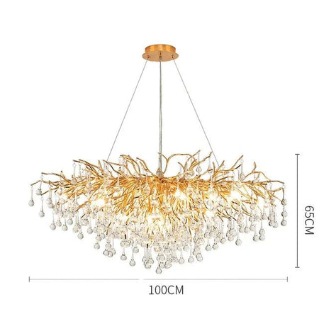 Lustre Élégant en Cristal et Fer Luminaire IL582307-ILLUMEEN.COM