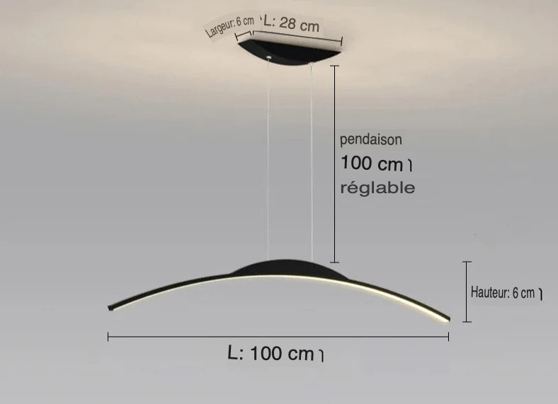 Lustre Élégant Minimaliste : Luminaire Unique IL923457-ILLUMEEN.COM