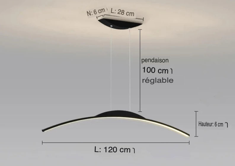 Lustre Élégant Minimaliste : Luminaire Unique IL923457-ILLUMEEN.COM