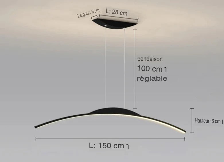Lustre Élégant Minimaliste : Luminaire Unique IL923457-ILLUMEEN.COM