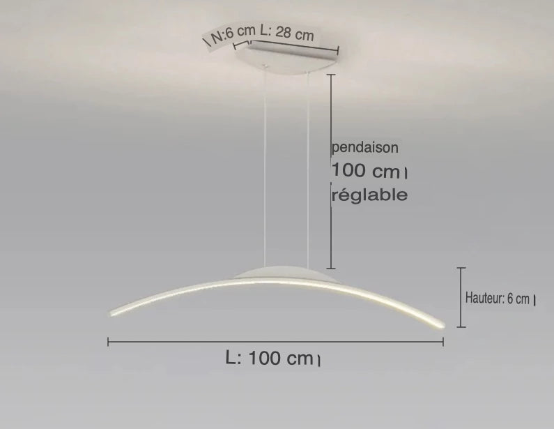 Lustre Élégant Minimaliste : Luminaire Unique IL923457-ILLUMEEN.COM