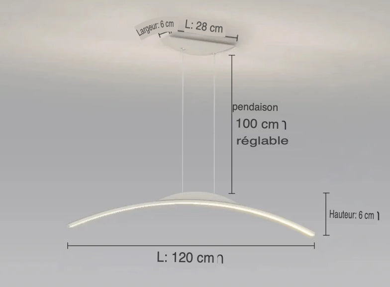 Lustre Élégant Minimaliste : Luminaire Unique IL923457-ILLUMEEN.COM