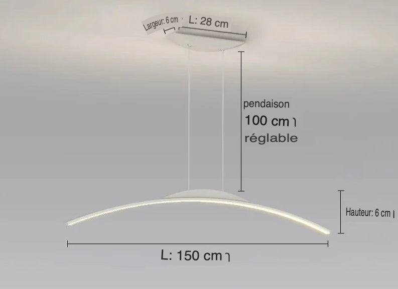 Lustre Élégant Minimaliste : Luminaire Unique IL923457-ILLUMEEN.COM