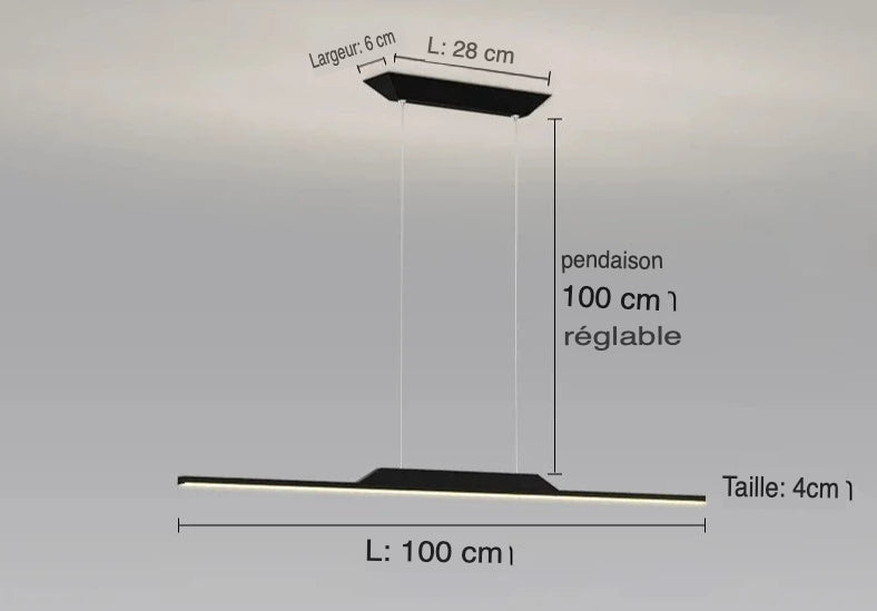 Lustre Élégant Minimaliste : Luminaire Unique IL923457-ILLUMEEN.COM