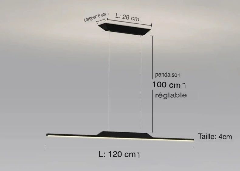 Lustre Élégant Minimaliste : Luminaire Unique IL923457-ILLUMEEN.COM