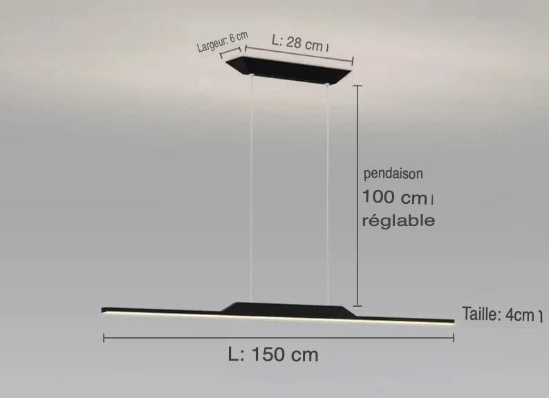 Lustre Élégant Minimaliste : Luminaire Unique IL923457-ILLUMEEN.COM