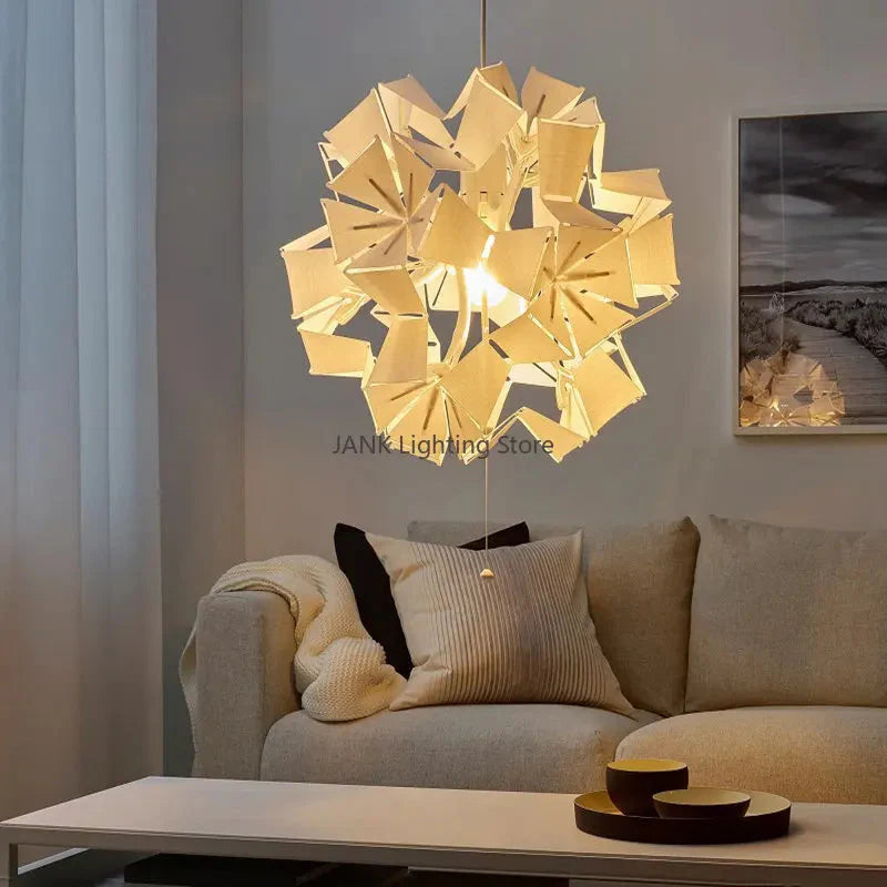 Lustre Élégant Rétractable Fleur Luminaire IL582947-ILLUMEEN.COM