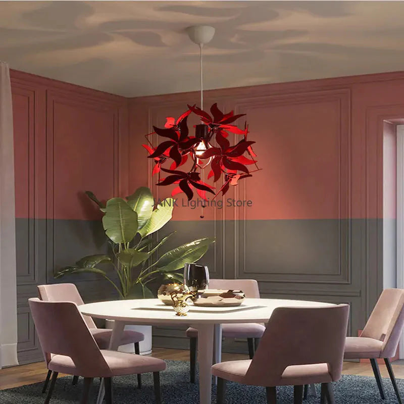 Lustre Élégant Rétractable Fleur Luminaire IL582947-ILLUMEEN.COM