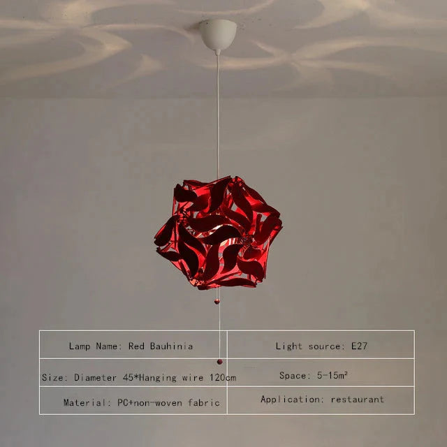 Lustre Élégant Rétractable Fleur Luminaire IL582947-ILLUMEEN.COM