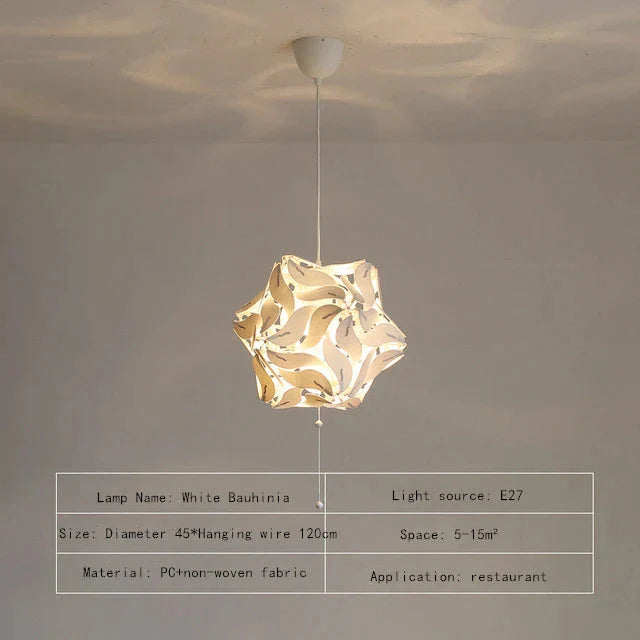 Lustre Élégant Rétractable Fleur Luminaire IL582947-ILLUMEEN.COM