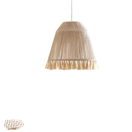 Abat-jour Bohémien En Chanvre Tissé À La Main Luminaire IL582734-ILLUMEEN.COM