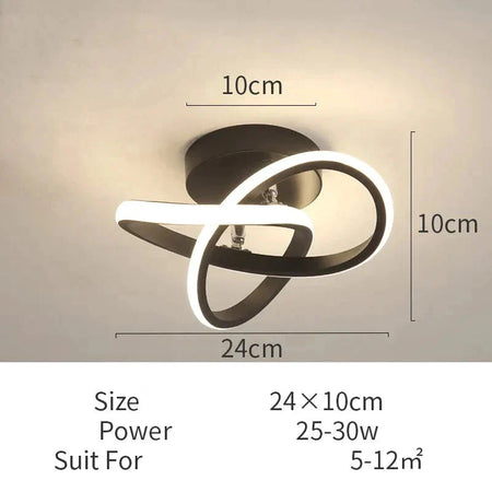 Plafonnier Design : Anneaux Lumineux Élégant IL582413-ILLUMEEN.COM