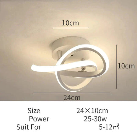 Plafonnier Design : Anneaux Lumineux Élégant IL582413-ILLUMEEN.COM