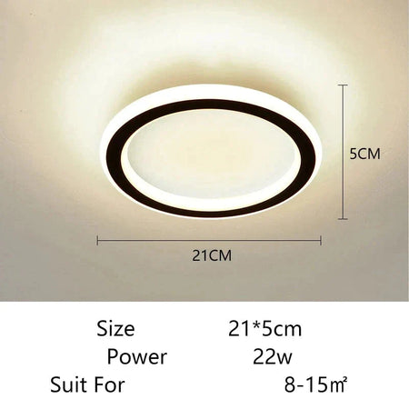 Plafonnier Design : Anneaux Lumineux Élégant IL582413-ILLUMEEN.COM