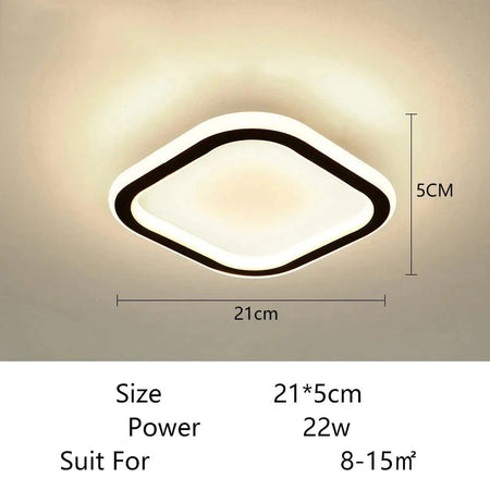 Plafonnier Design : Anneaux Lumineux Élégant IL582413-ILLUMEEN.COM