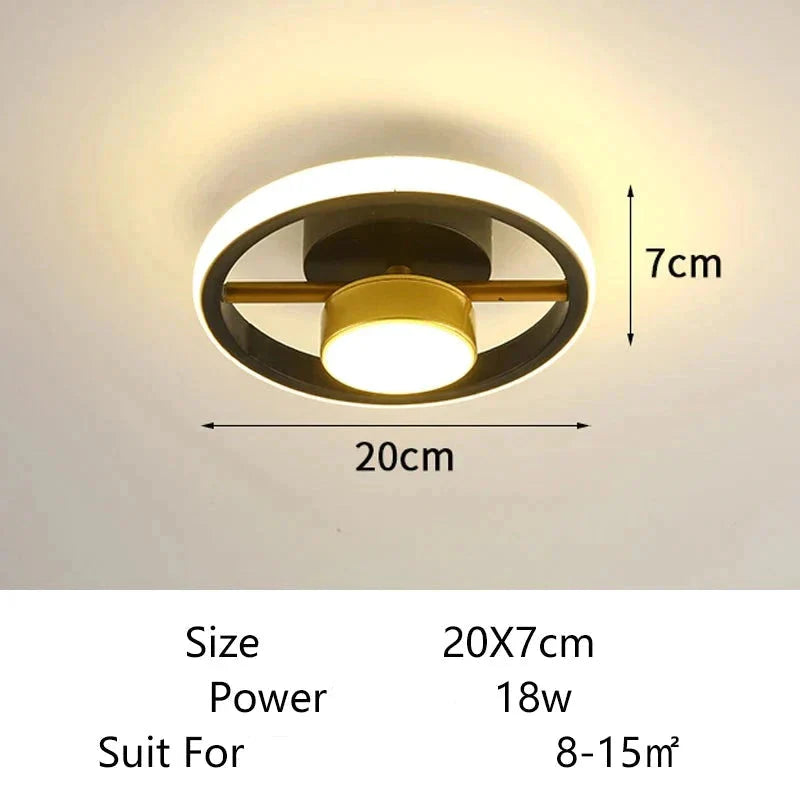 Plafonnier Design : Anneaux Lumineux Élégant IL582413-ILLUMEEN.COM