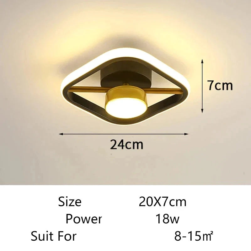 Plafonnier Design : Anneaux Lumineux Élégant IL582413-ILLUMEEN.COM