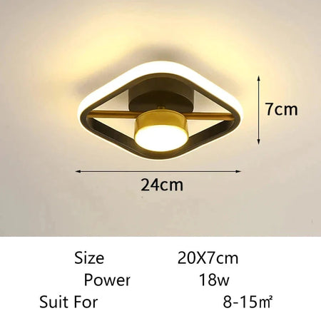Plafonnier Design : Anneaux Lumineux Élégant IL582413-ILLUMEEN.COM