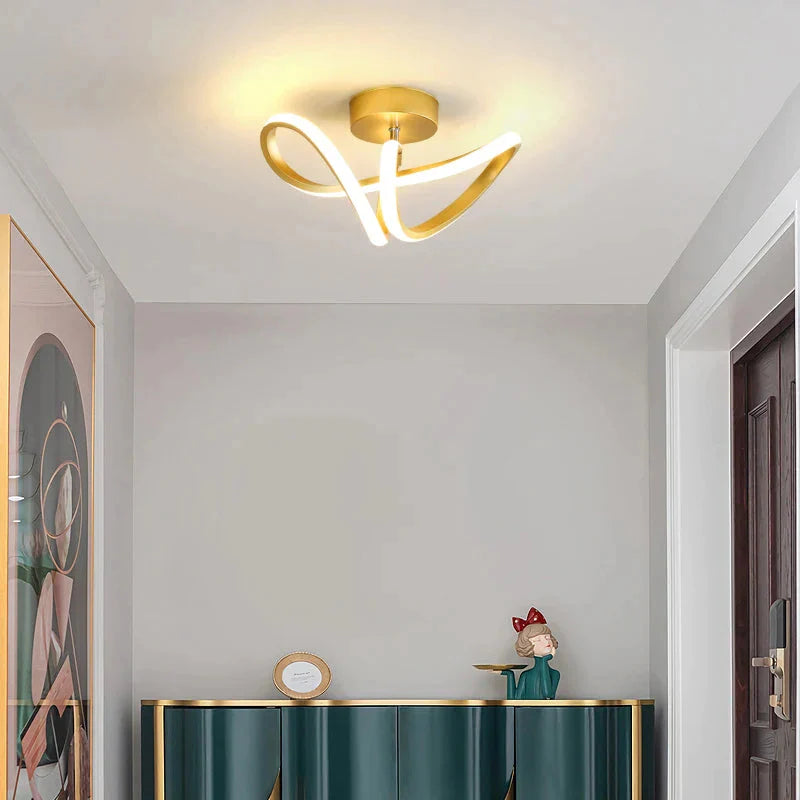 Plafonnier Design : Anneaux Lumineux Élégant IL582413-ILLUMEEN.COM