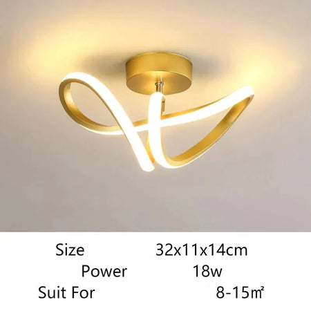 Plafonnier Design : Anneaux Lumineux Élégant IL582413-ILLUMEEN.COM