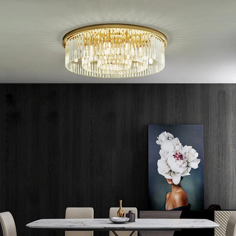 Plafonnier Design : Cristal Somptueux avec Luminaire IL527314-ILLUMEEN.COM