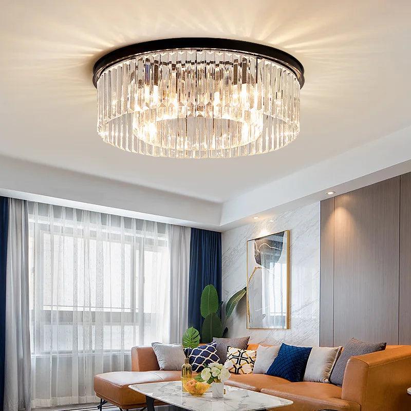 Plafonnier Design : Cristal Somptueux avec Luminaire IL527314-ILLUMEEN.COM