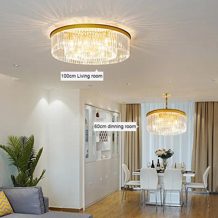 Plafonnier Design : Cristal Somptueux avec Luminaire IL527314-ILLUMEEN.COM