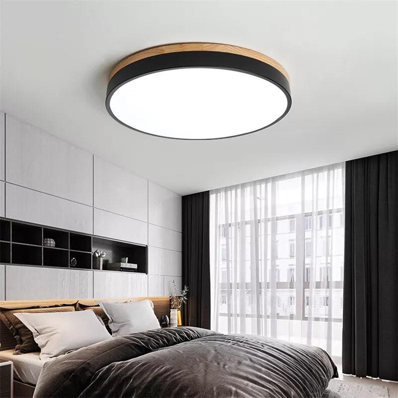 Plafonnier Design Élégant : Luminaire Chic en Bois IL829347-ILLUMEEN.COM