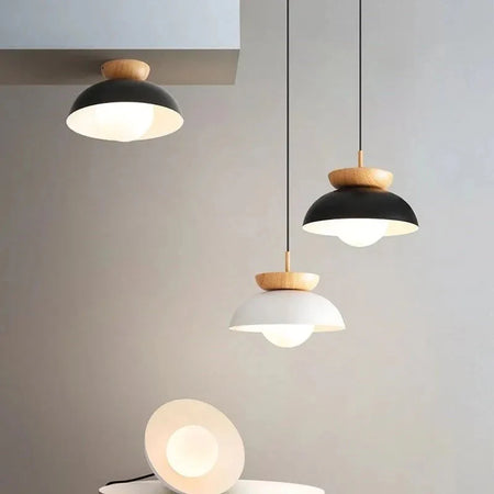 Plafonnier Design Élégant : Luminaire Chic en Bois Métal IL947362-ILLUMEEN.COM