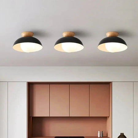 Plafonnier Design Élégant : Luminaire Chic en Bois Métal IL947362-ILLUMEEN.COM
