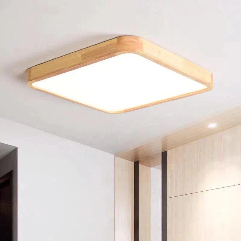 Plafonnier Design Élégant : Luminaire en Bois et Fer IL529364-ILLUMEEN.COM