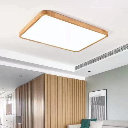 Plafonnier Design Élégant : Luminaire en Bois et Fer IL529364-ILLUMEEN.COM