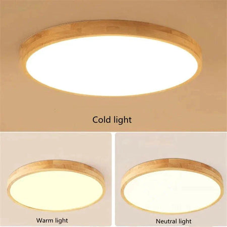 Plafonnier Design Élégant : Luminaire en Bois et Fer IL529364-ILLUMEEN.COM