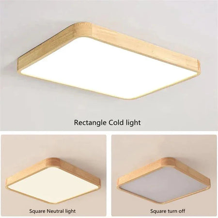 Plafonnier Design Élégant : Luminaire en Bois et Fer IL529364-ILLUMEEN.COM