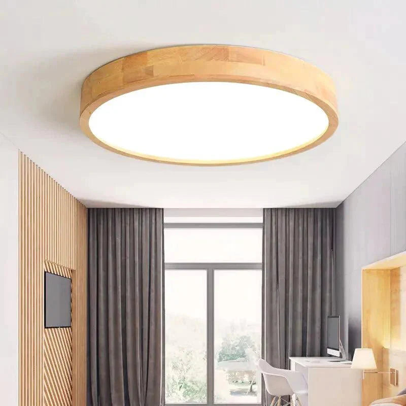 Plafonnier Design Élégant : Luminaire en Bois et Fer IL529364-ILLUMEEN.COM
