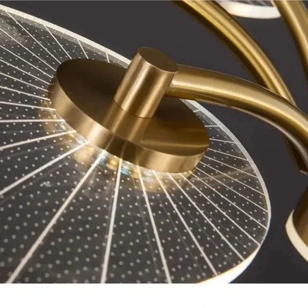 Plafonnier Design : Feuille en Métal Doré Luminaire IL582937-ILLUMEEN.COM