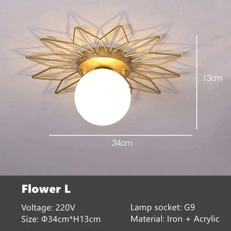 Plafonnier Design : Fleur de Soleil Nordique Luminaire IL762841-ILLUMEEN.COM