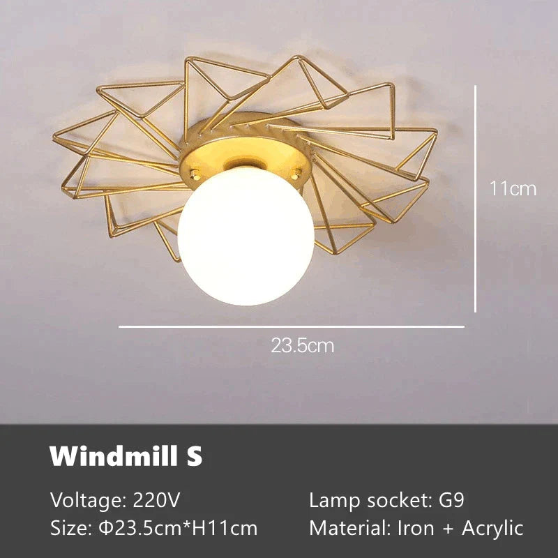 Plafonnier Design : Fleur de Soleil Nordique Luminaire IL762841-ILLUMEEN.COM