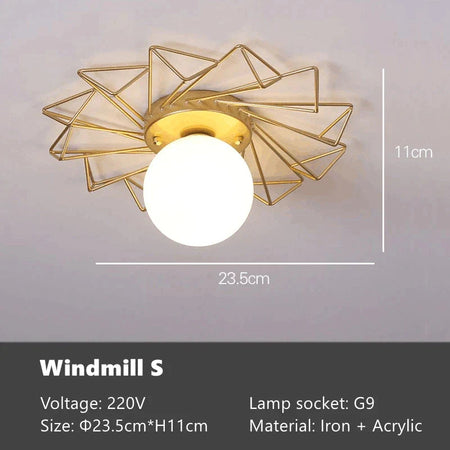 Plafonnier Design : Fleur de Soleil Nordique Luminaire IL762841-ILLUMEEN.COM