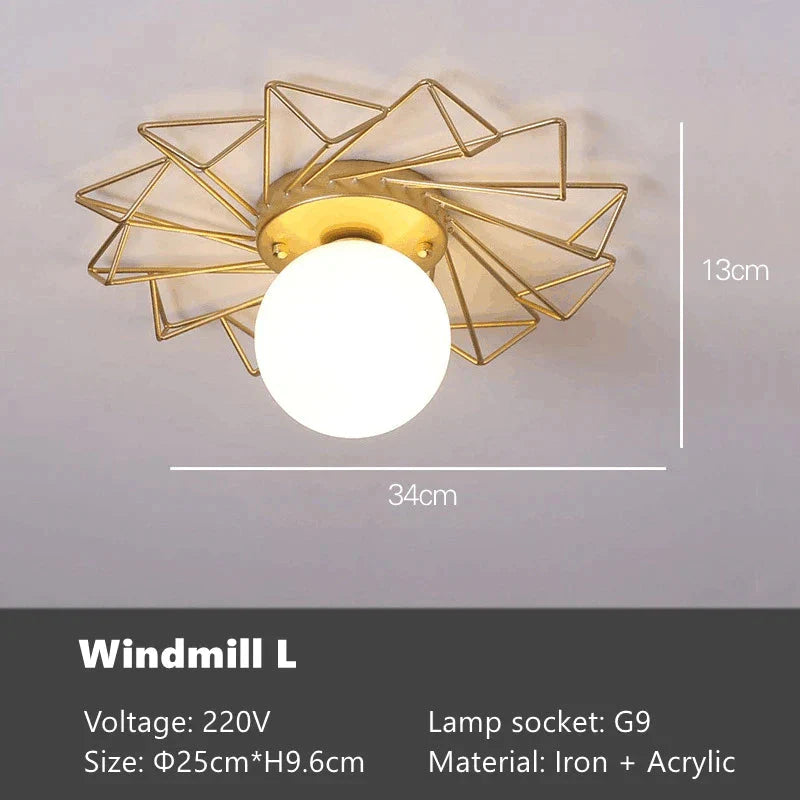 Plafonnier Design : Fleur de Soleil Nordique Luminaire IL762841-ILLUMEEN.COM