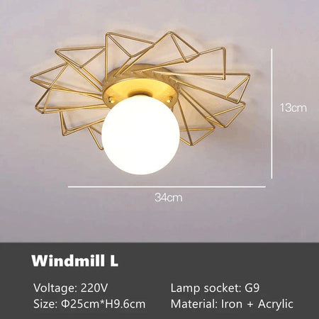 Plafonnier Design : Fleur de Soleil Nordique Luminaire IL762841-ILLUMEEN.COM