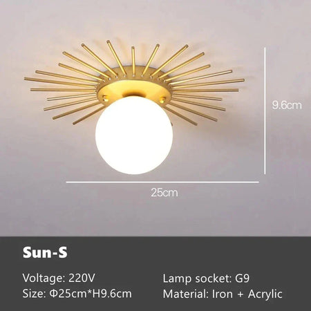 Plafonnier Design : Fleur de Soleil Nordique Luminaire IL762841-ILLUMEEN.COM