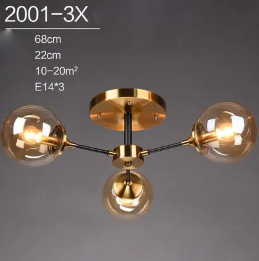 Plafonnier Design : Lumière en Verre et en Métal Style Européen IL582304-ILLUMEEN.COM