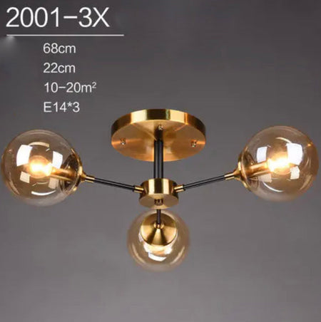 Plafonnier Design : Lumière en Verre et en Métal Style Européen IL582304-ILLUMEEN.COM