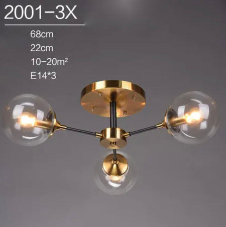 Plafonnier Design : Lumière en Verre et en Métal Style Européen IL582304-ILLUMEEN.COM