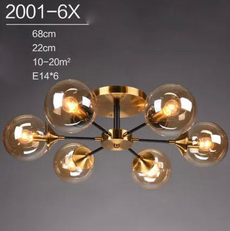 Plafonnier Design : Lumière en Verre et en Métal Style Européen IL582304-ILLUMEEN.COM