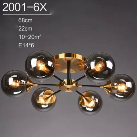 Plafonnier Design : Lumière en Verre et en Métal Style Européen IL582304-ILLUMEEN.COM