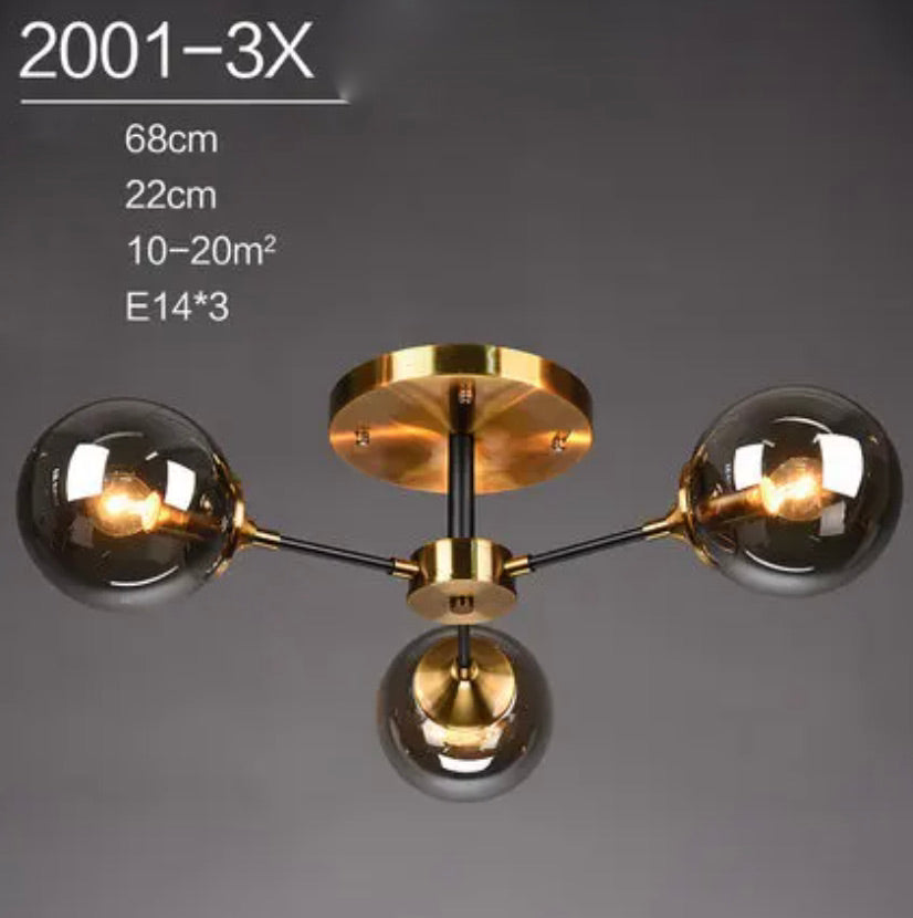 Plafonnier Design : Lumière en Verre et en Métal Style Européen IL582304-ILLUMEEN.COM